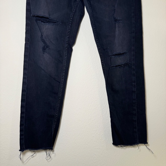 Pilcro Anthropologie Jeans Women's Size 27 Black The Heritage Boyfriend - Picture 4 of 6